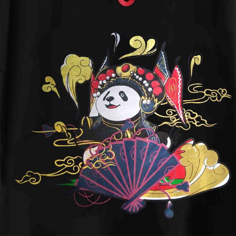 Vintage Panda Cheongsam Kleid Passendes Familien T-Shirt