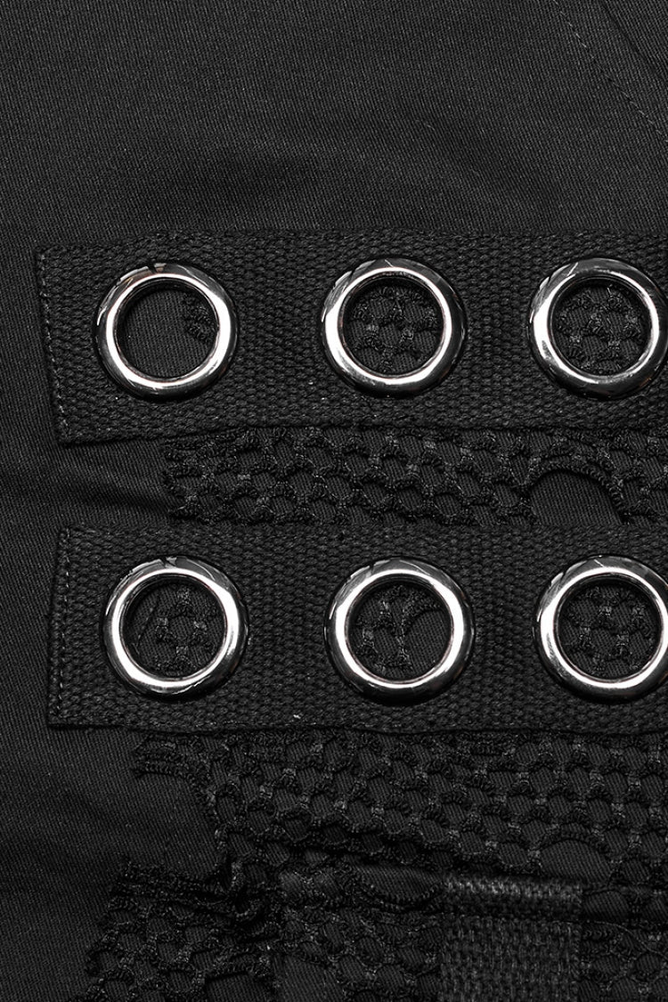 Steampunk Trousers with Metal Ring Embellishments