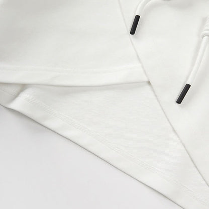 Cross Hoodie Top Crop Chic Pockets Cargo Tank Pants