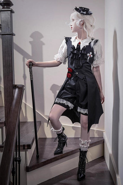 Sleeveless Ouji Prince Vest with Elegant Details