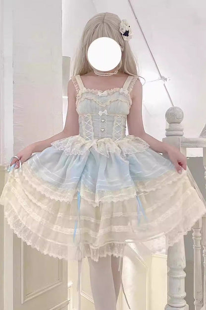 Ruffled Lace Sweet Princess Lolita JSK