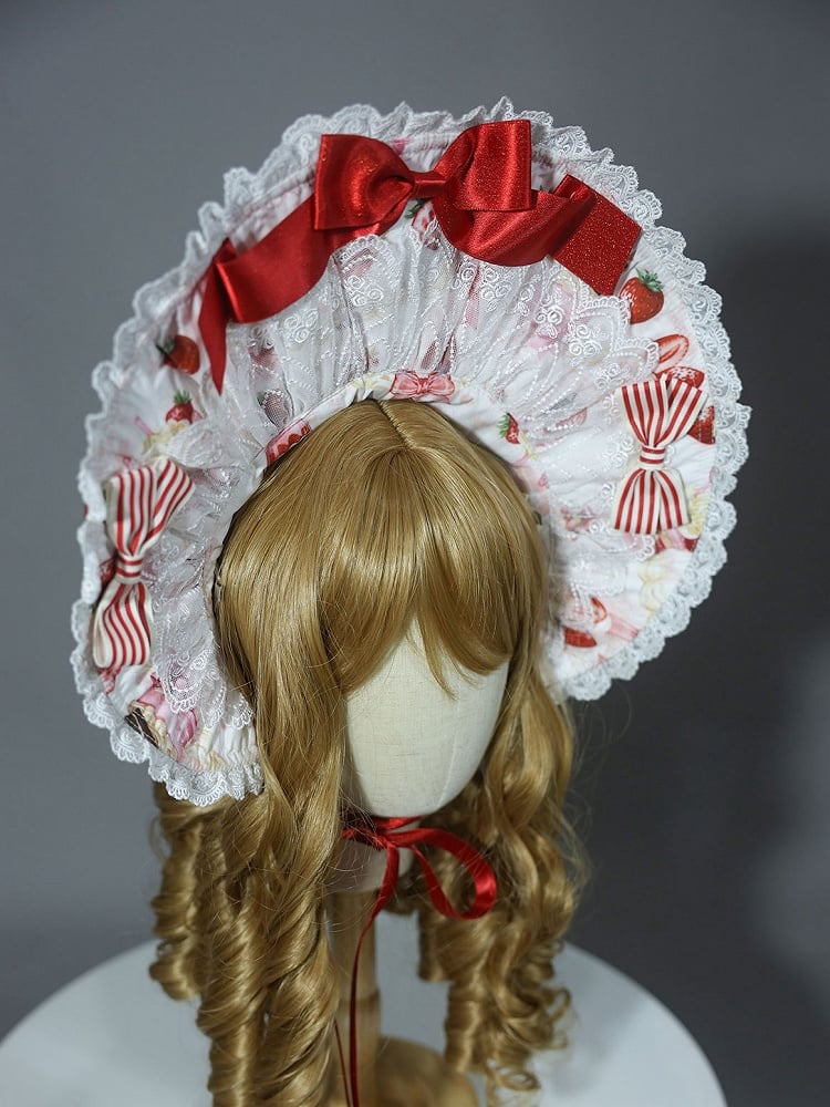 Pink / Yellow / White Sweet Lolita Bonnet