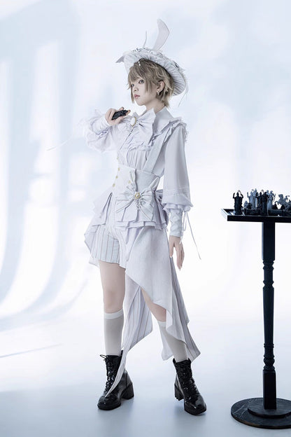 Striped Ouji Rabbit Theater Shorts