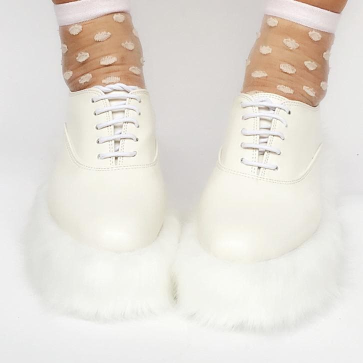 Made Custom Fur Elegant Shoes Fluffy SP167987