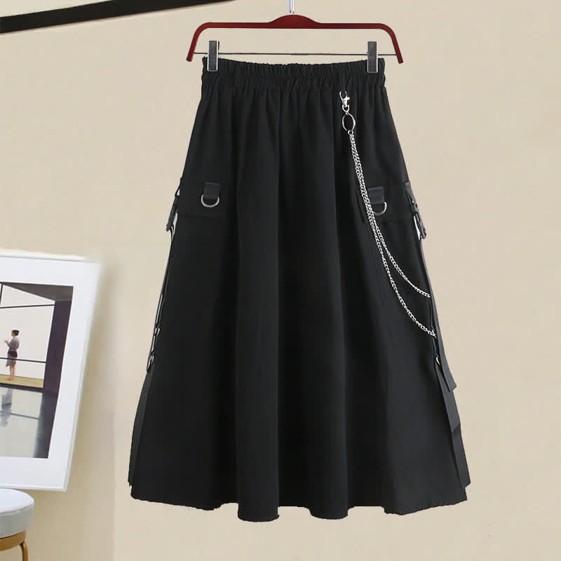 Love Chain T-Shirt Lattice Skirt Tie Cargo Heart Polo