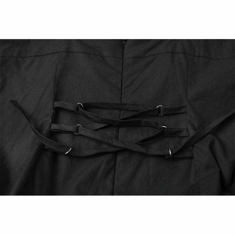 Dress Slip Lace Irregular Pieces Cross Two Knit Sweater Ruffled Up