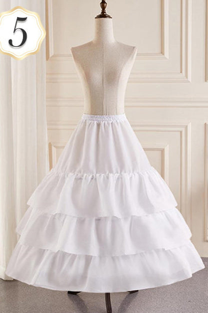 Ivory Multi-Tiered Fishbone Sweet Lolita Petticoat