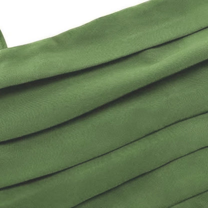 T-Shirt Dress Split Green Fringed Slip W707 Drawstring Boho