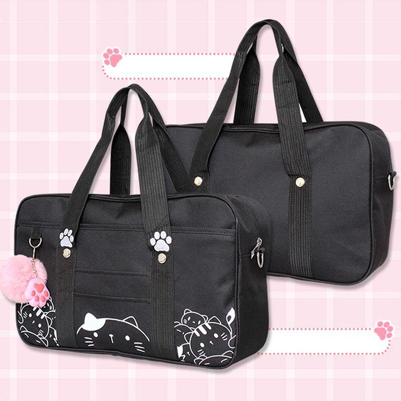 Kawaii JK Cat Cartoon Uniform Crossbody Bag