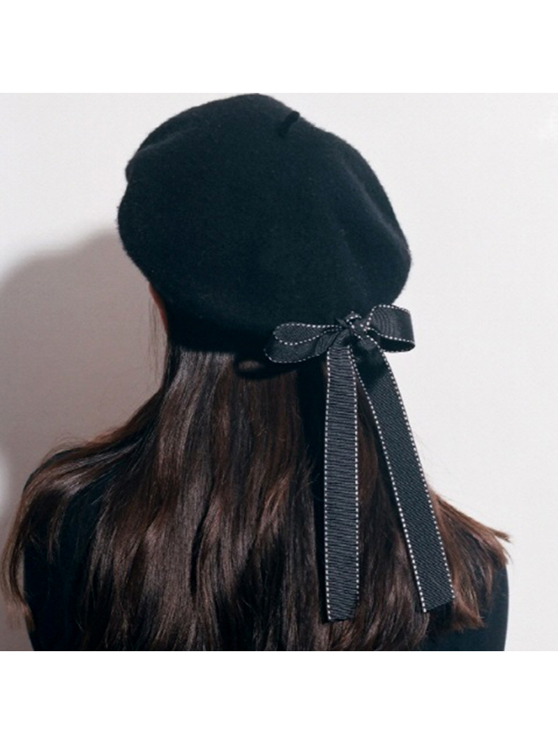 Vintage Bow Beret Hat