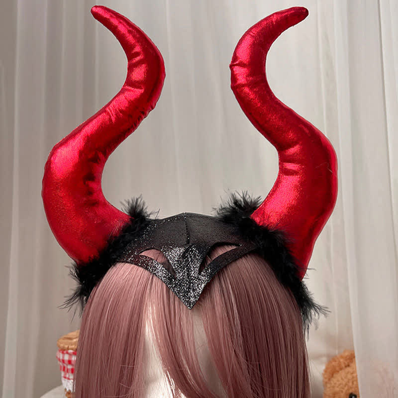 Demon Horn Headband Halloween Hair Accessory