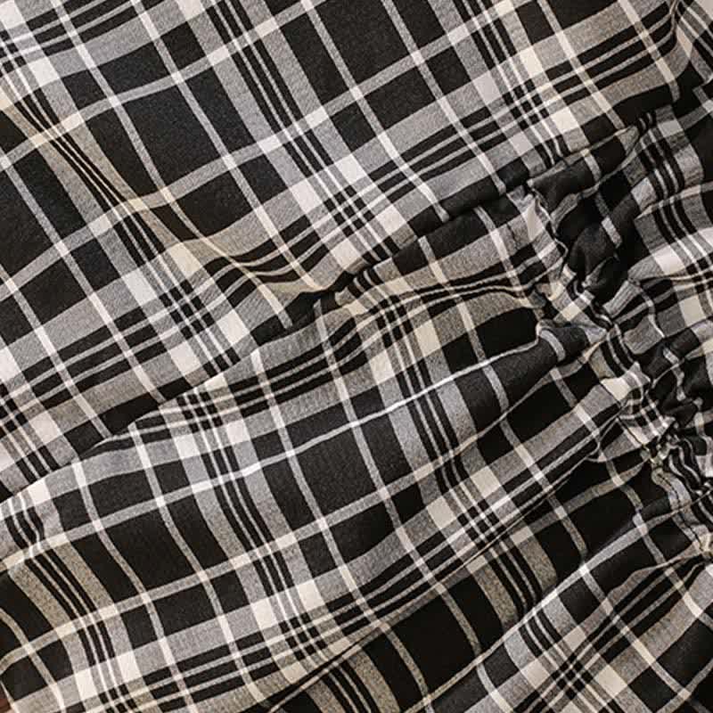 Slip Lattice Drawstring Size Plus Dress Set