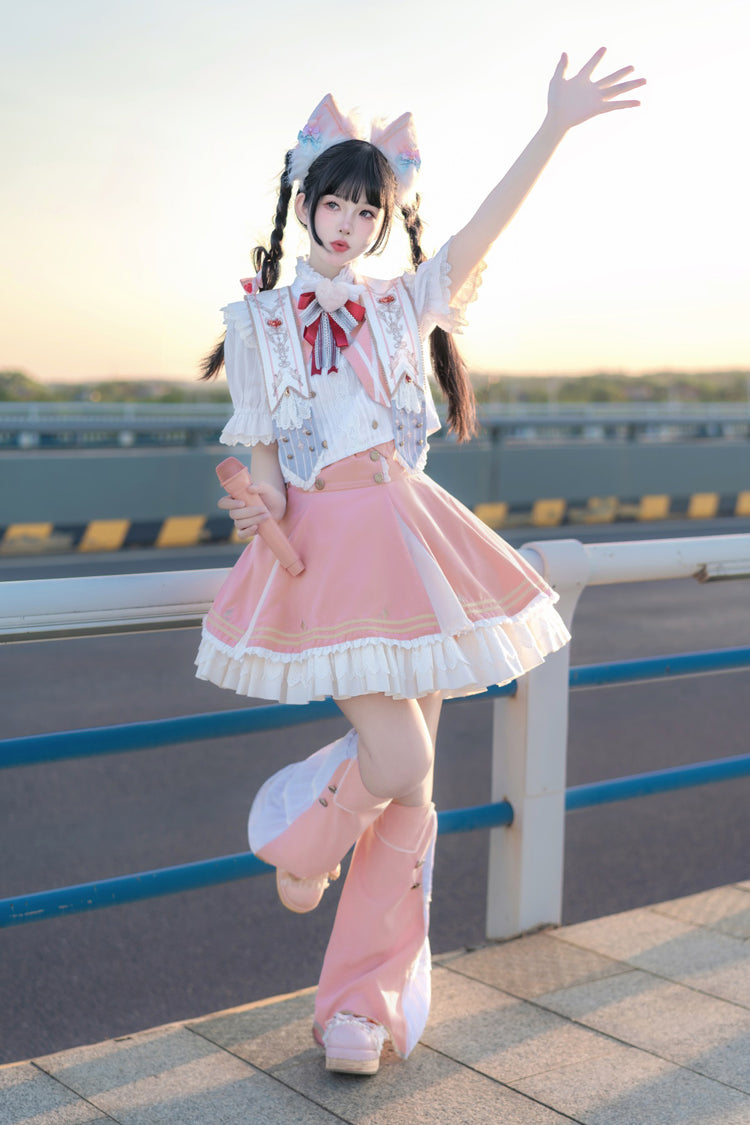 Rose Messenger of Heaven Ruffle Sweet Princess Lolita Skirt