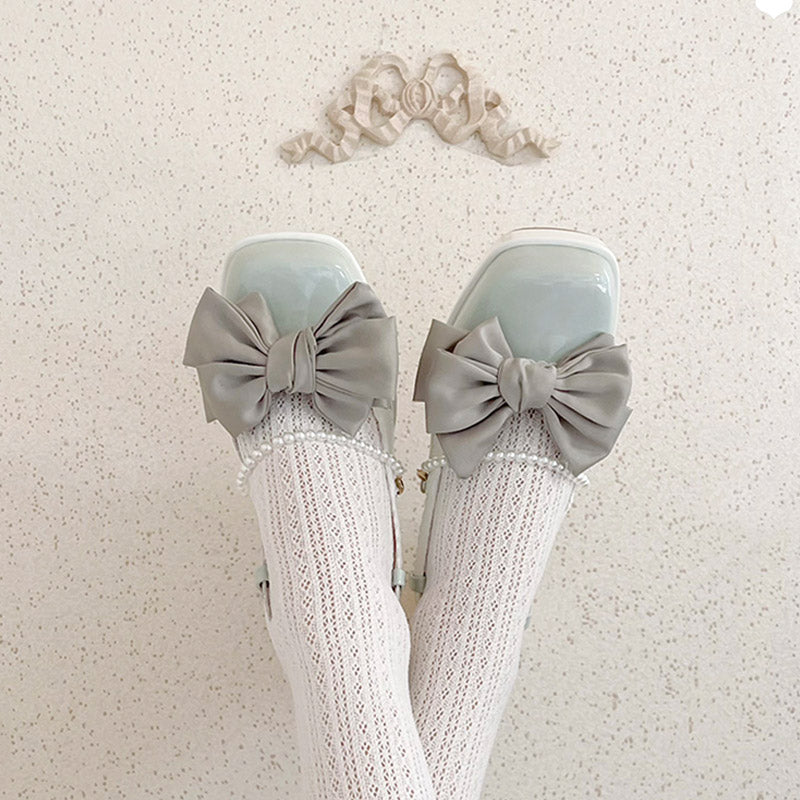 Elegant Bow Knot Lolita High-heeled Sandals