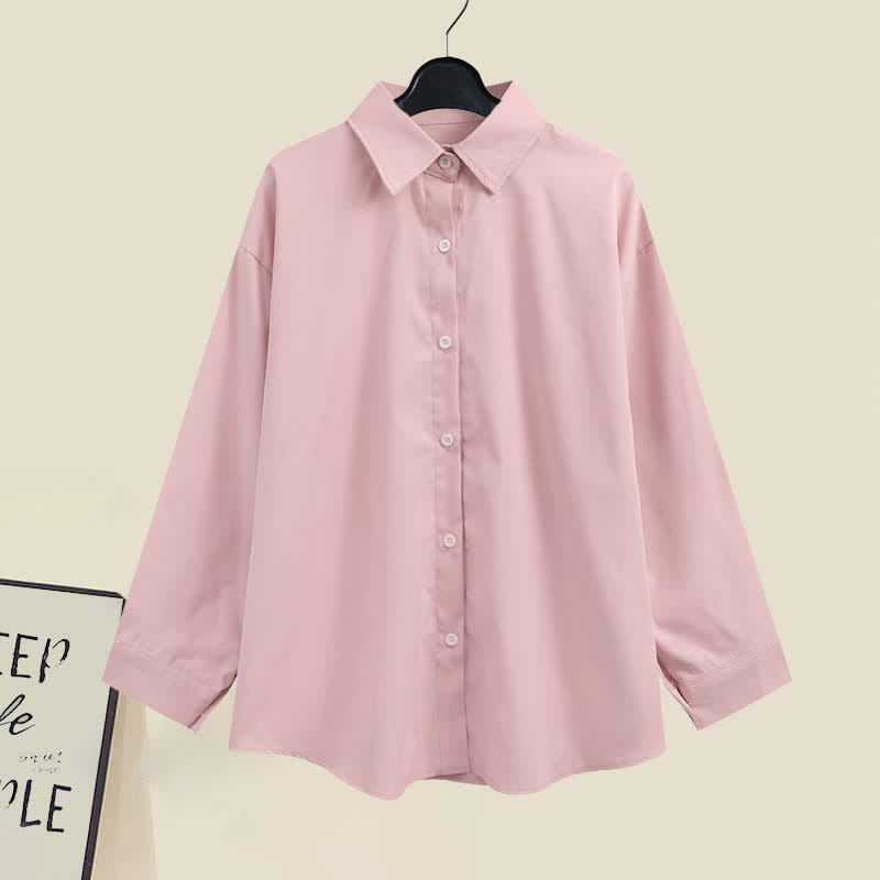 Skirt Pink Sleeve Pleated Rhombus Print Shirt Long Vest