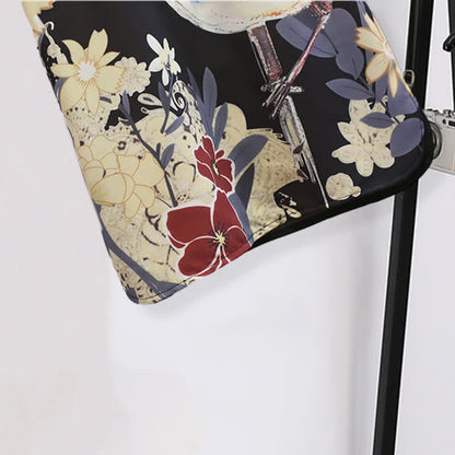 Floral Bird Print Chiffon T-Shirt Shorts Casual