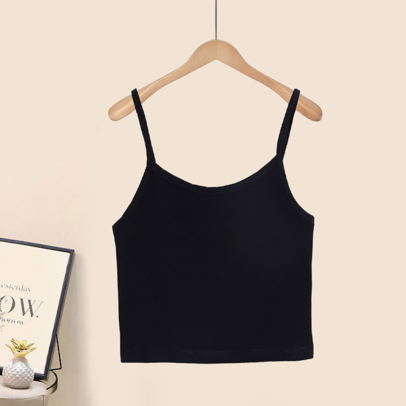 Ausgehöhltes Häkel-Crop-Top, Camisole-Top, Cargohose