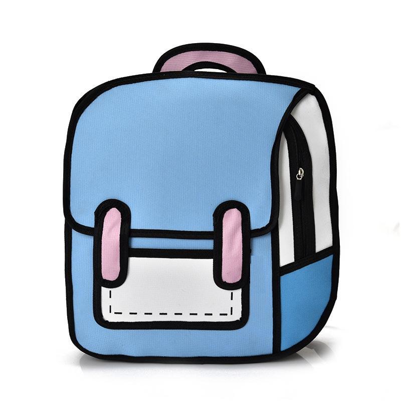 Dreidimensionaler Cartoon-Rucksack