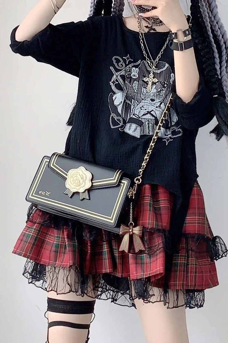 Rose Chain Crossbody Bag in Sweet Style