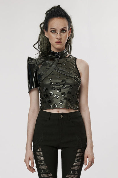 Women's Punk Patent Leather Body Harness