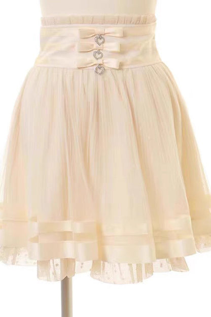 Multi-Layer Ruffle Lace Sweet Skirt Three Colors