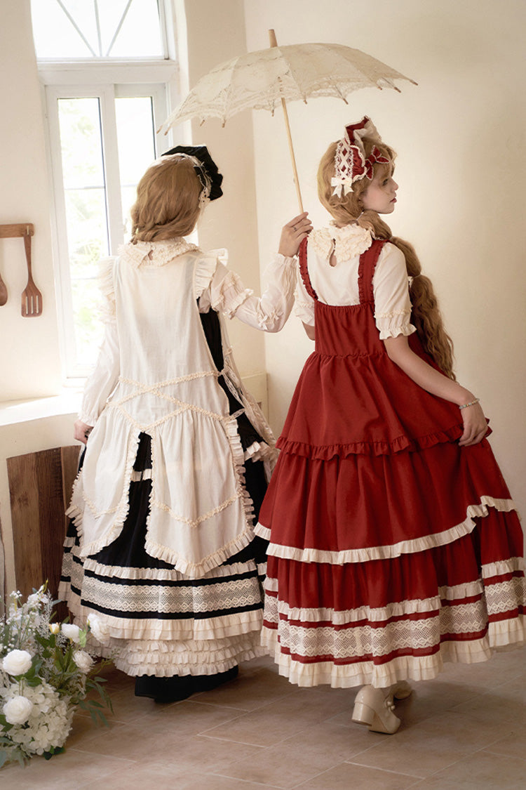 Lily Multi-Layered Ruffle Lace Classic Elegant Lolita Jsk Dress