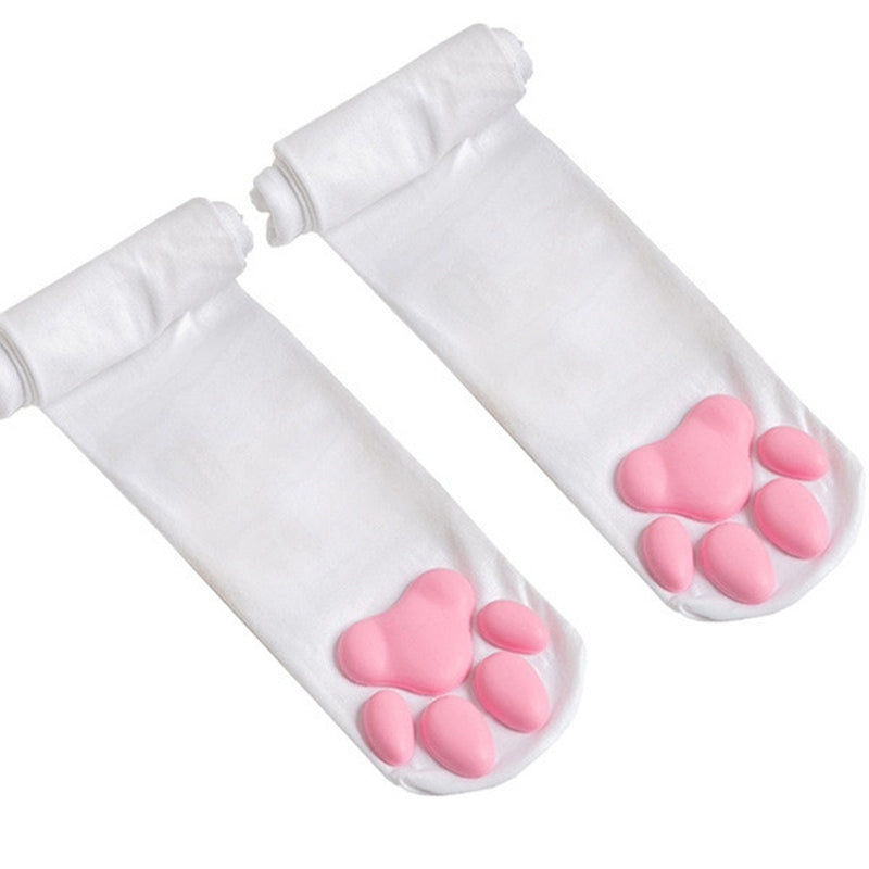 Chaussettes Lolita à griffes de chat 3D