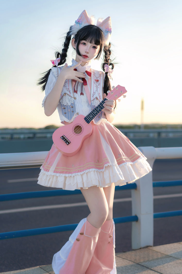 Rose Messenger of Heaven Ruffle Sweet Princess Lolita Skirt