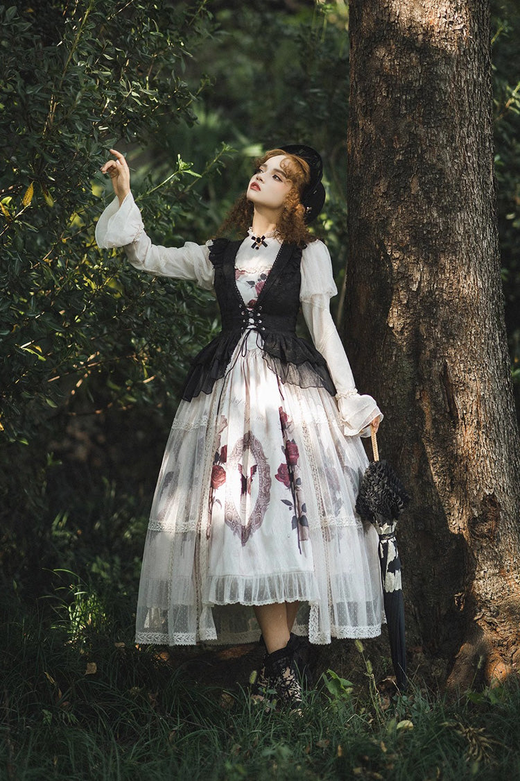 Gothic French Princess Ruffle Lolita Set with Long Sleeves