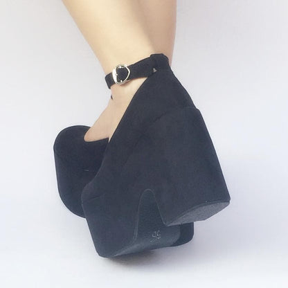 Heels Platform Made Simple Custom SP168133 Shoes High Black