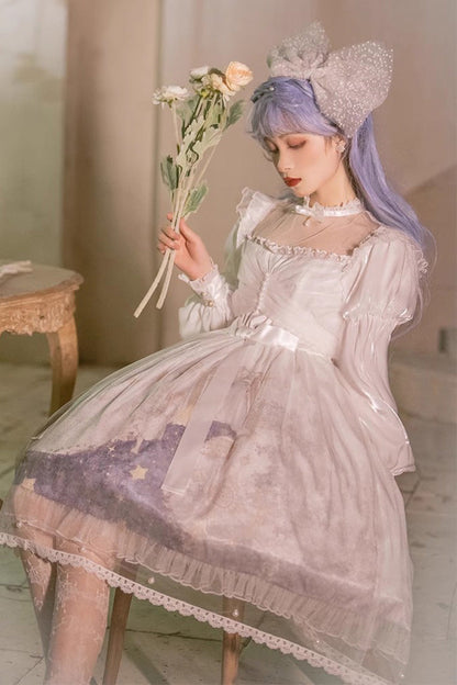 Lantern Sleeve Ruffle Sweet Lolita JSK Gown