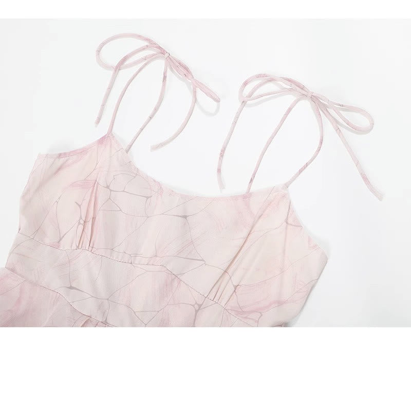 Cardigan Pink Slip Sweater Long Dress Outerwear Flouncing