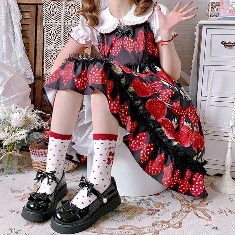 Süße Lolita Mary Janes Schuhe mit Schleife