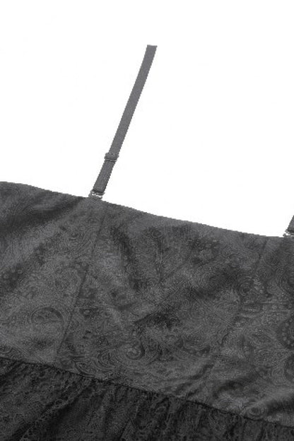 Fishtail Lace Gothic Slip Dress for Graduation
