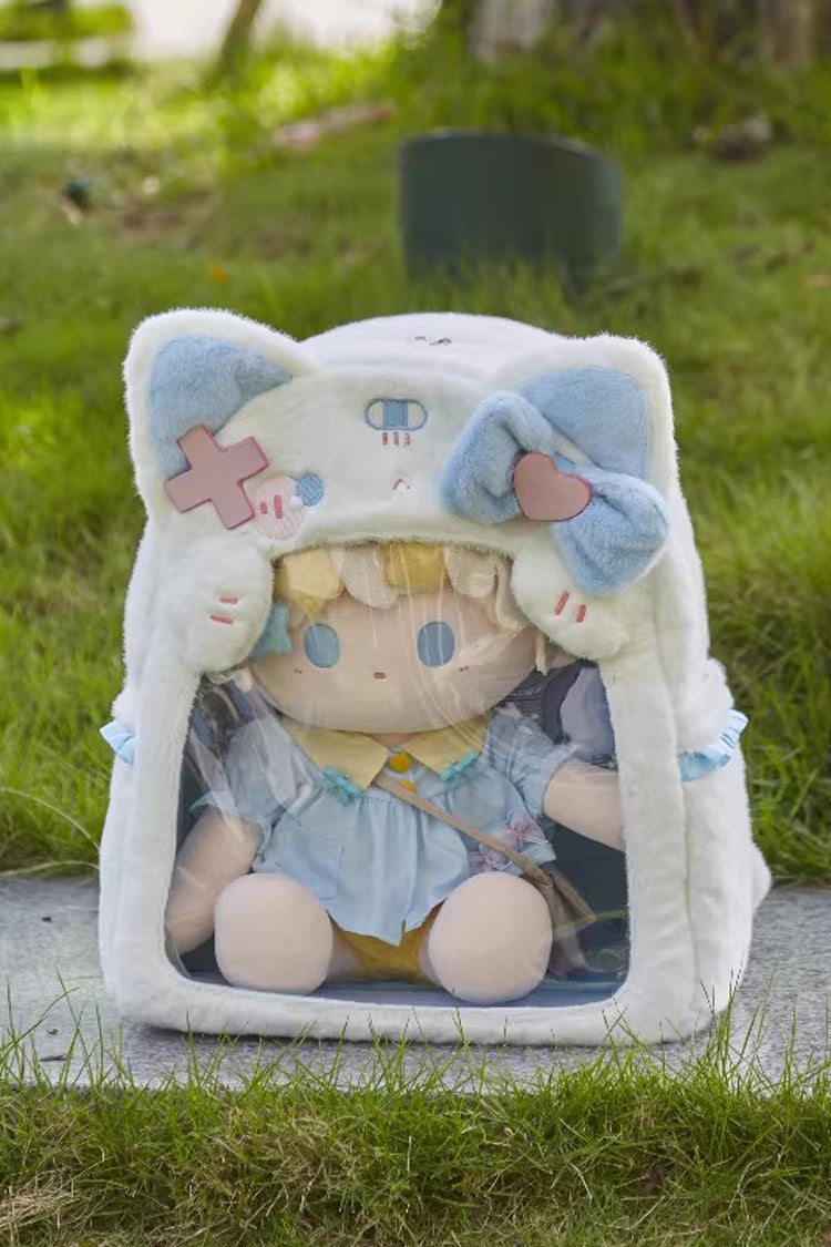 Plush Cat-Ear Bow Decor Sweet Lolita Bag in Five Shades