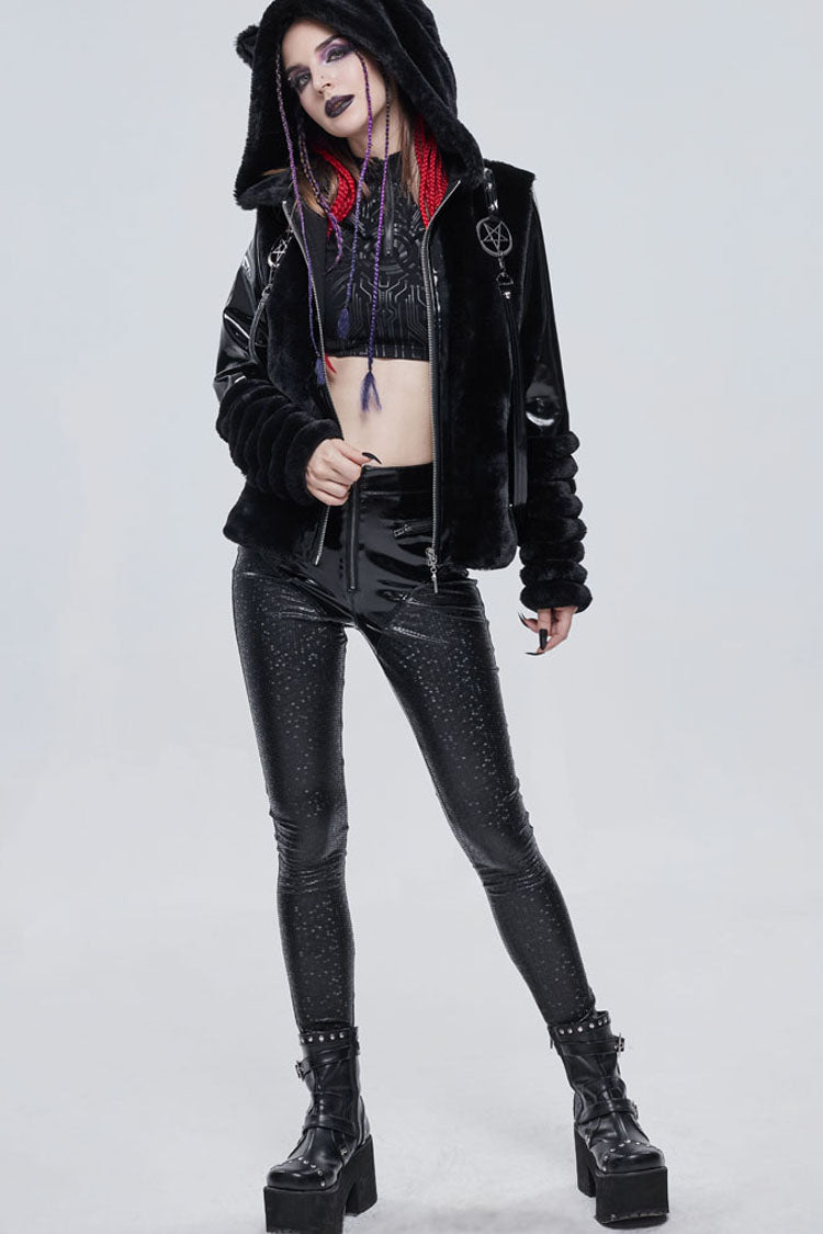 Womens Coat with Star Belt and Cat Ears