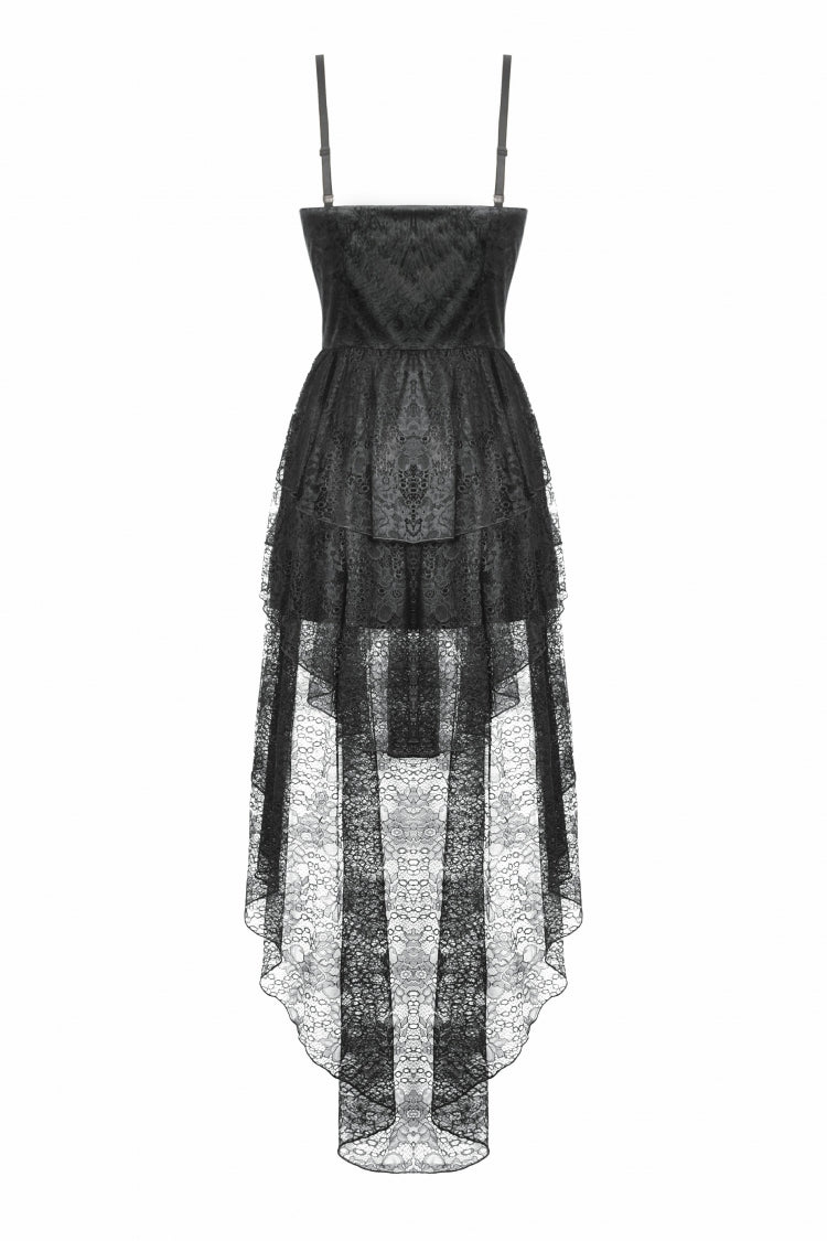 Fishtail Lace Gothic Slip Dress for Graduation