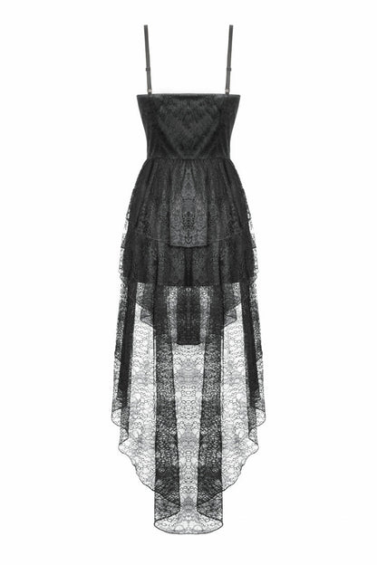 Fishtail Lace Gothic Slip Dress for Graduation