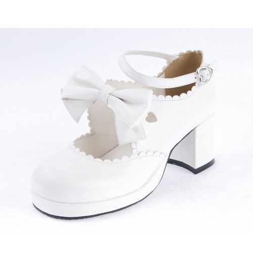 Bow Platform Sweet Lolita Ankle Shoes