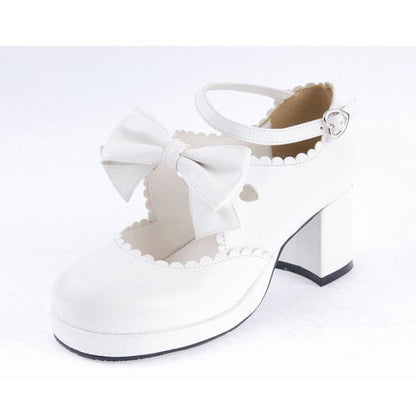 Bow Platform Sweet Lolita Ankle Shoes