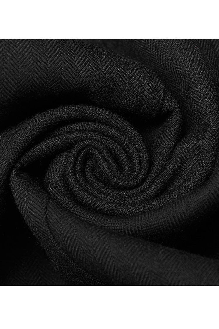 Gothic Jacquard V-Neck Embroidered Lace Short Waistcoat
