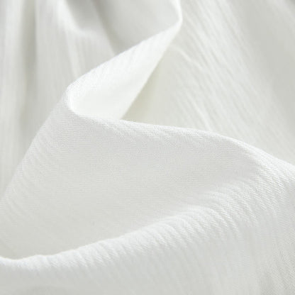 Boho Split Crochet Tassel Out Shirt Dress Hollow Belted