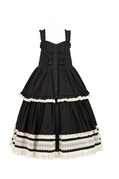 Lily Multi-Layered Ruffle Lace Classic Elegant Lolita Jsk Dress