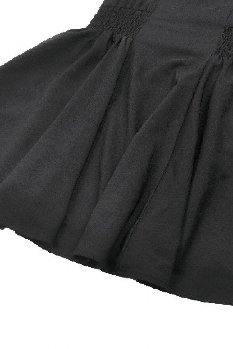 Obsidian Lapel Collar Sleeveless Lace Button-Front Gown - Graduation