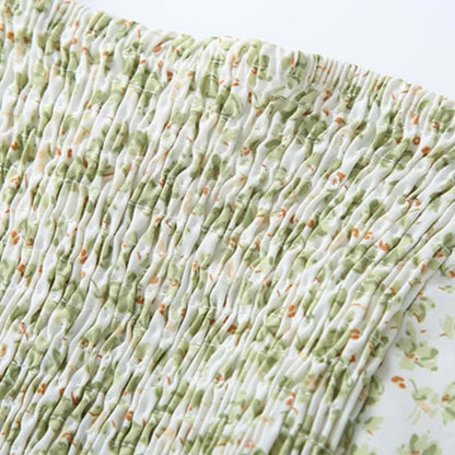 T-Shirt Boho Dress Split Slip Drawstring W707 Green Fringed