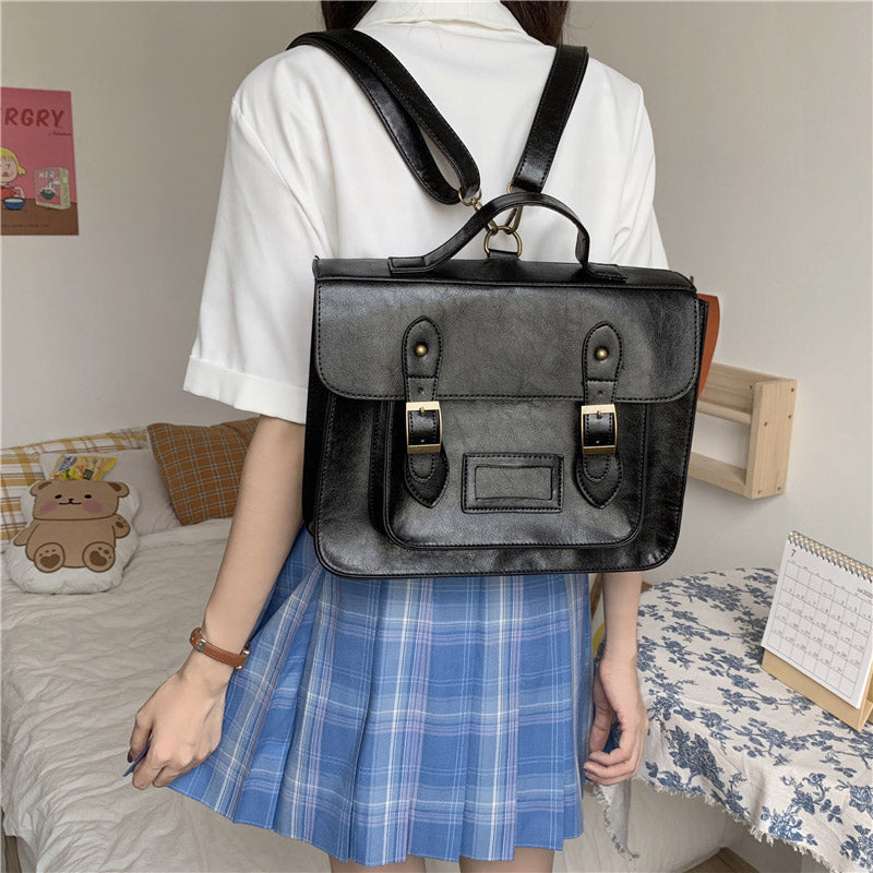 Vintage PU JK Backpack Crossboby Bag