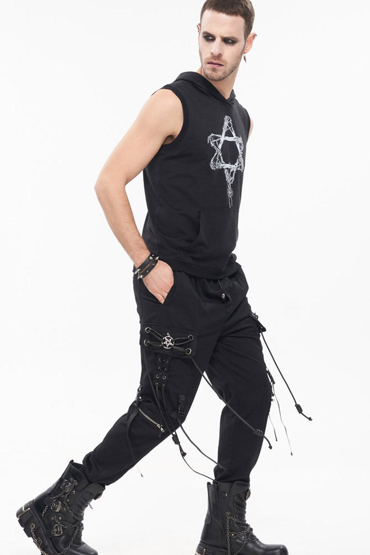 Fine Twill Reversible Chain Buckle Detail Pants