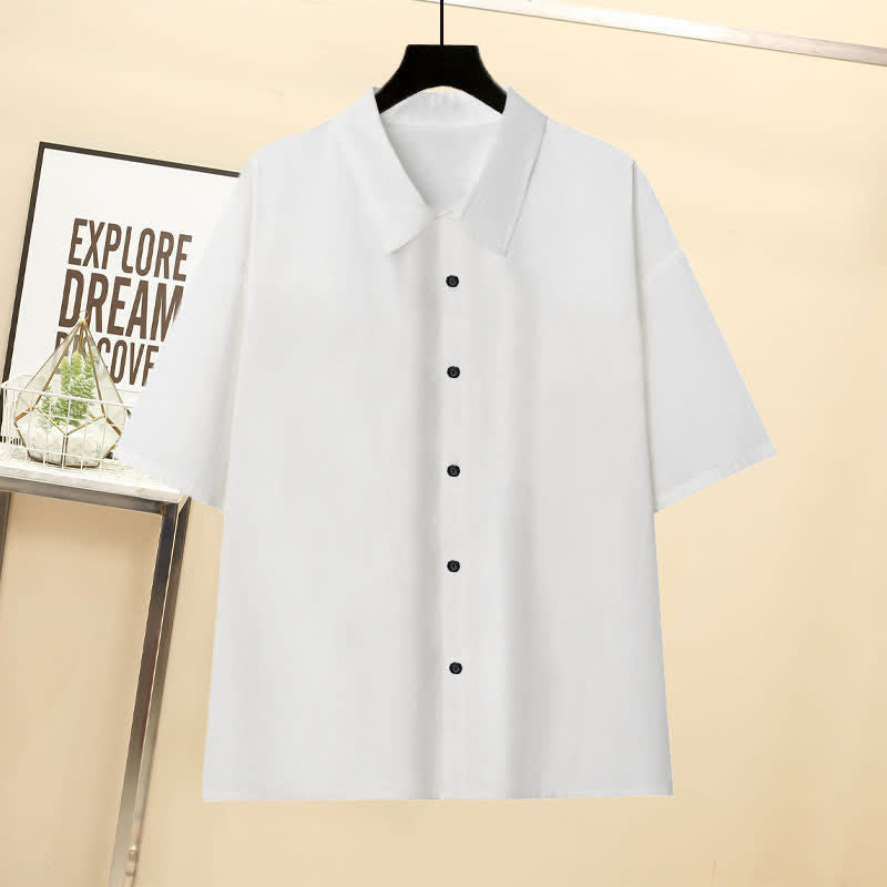 Vest Black Buckle Chain Pants Pocket Cargo T-Shirt Shorts