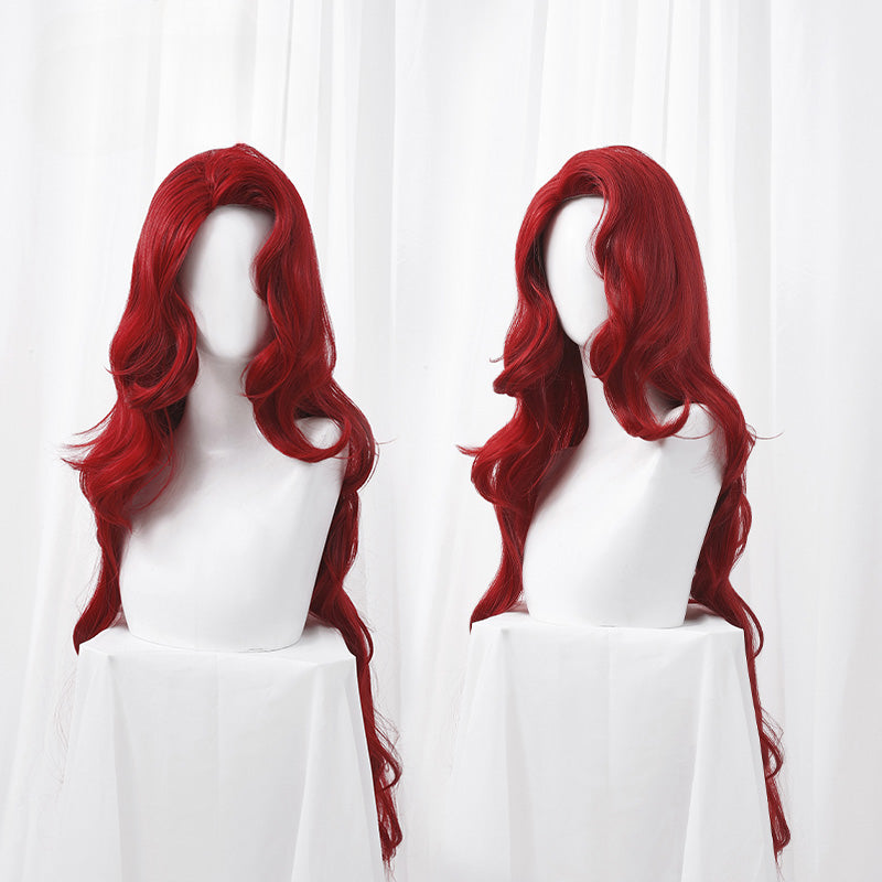 Elegant Princess Bloddy Red Curly Wig ON1185