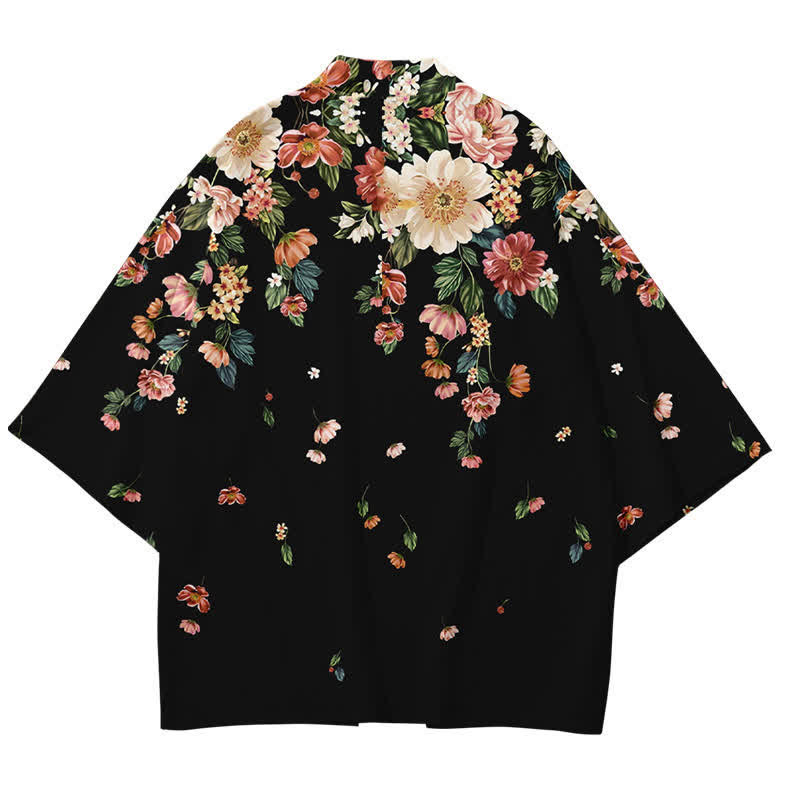 Cardigan décontracté à imprimé floral élégant